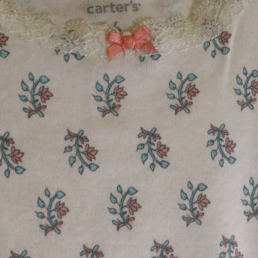 Baby Orange Floral Bodysuit & Shorts 6mts 100% cotton - Picture 8 of 10